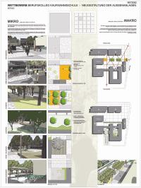 Wettbewerb Kaufmannsschule Krefeld , Wettbewerbsentwurf